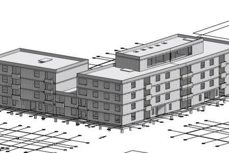 Wohnquartier mit Gewerbeeinheiten